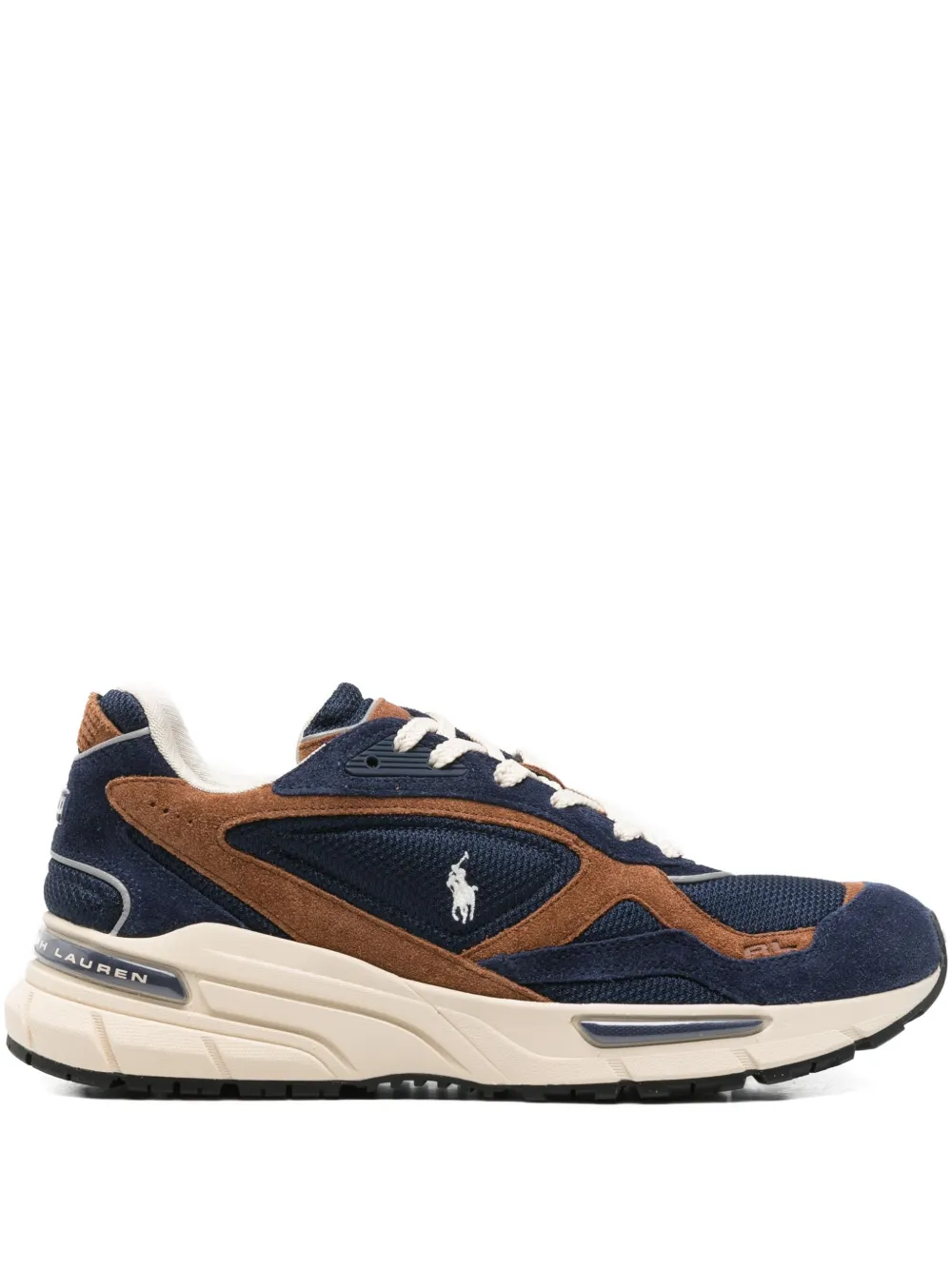 Polo Ralph Lauren Panelled Sneakers In Blue