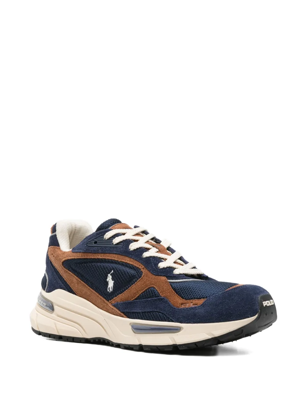 Polo Ralph Lauren Panelled Sneakers In Blue