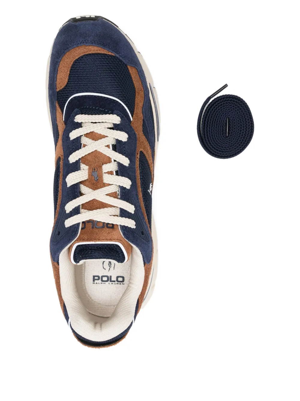 Polo Ralph Lauren Panelled Sneakers In Blue