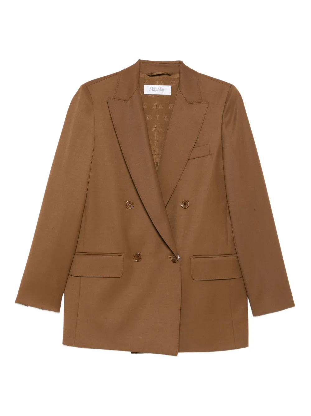 Max Mara blazer con doble botonadura | marrón | Image 1