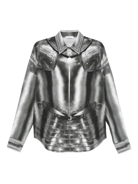 Alexander McQueen armour-print shirt
