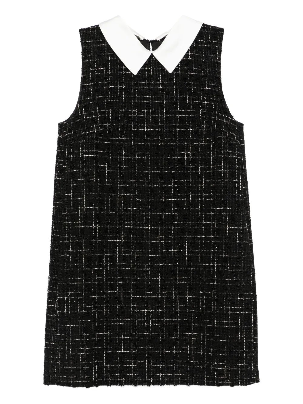 Cenere GB collared tweed dress - Nero