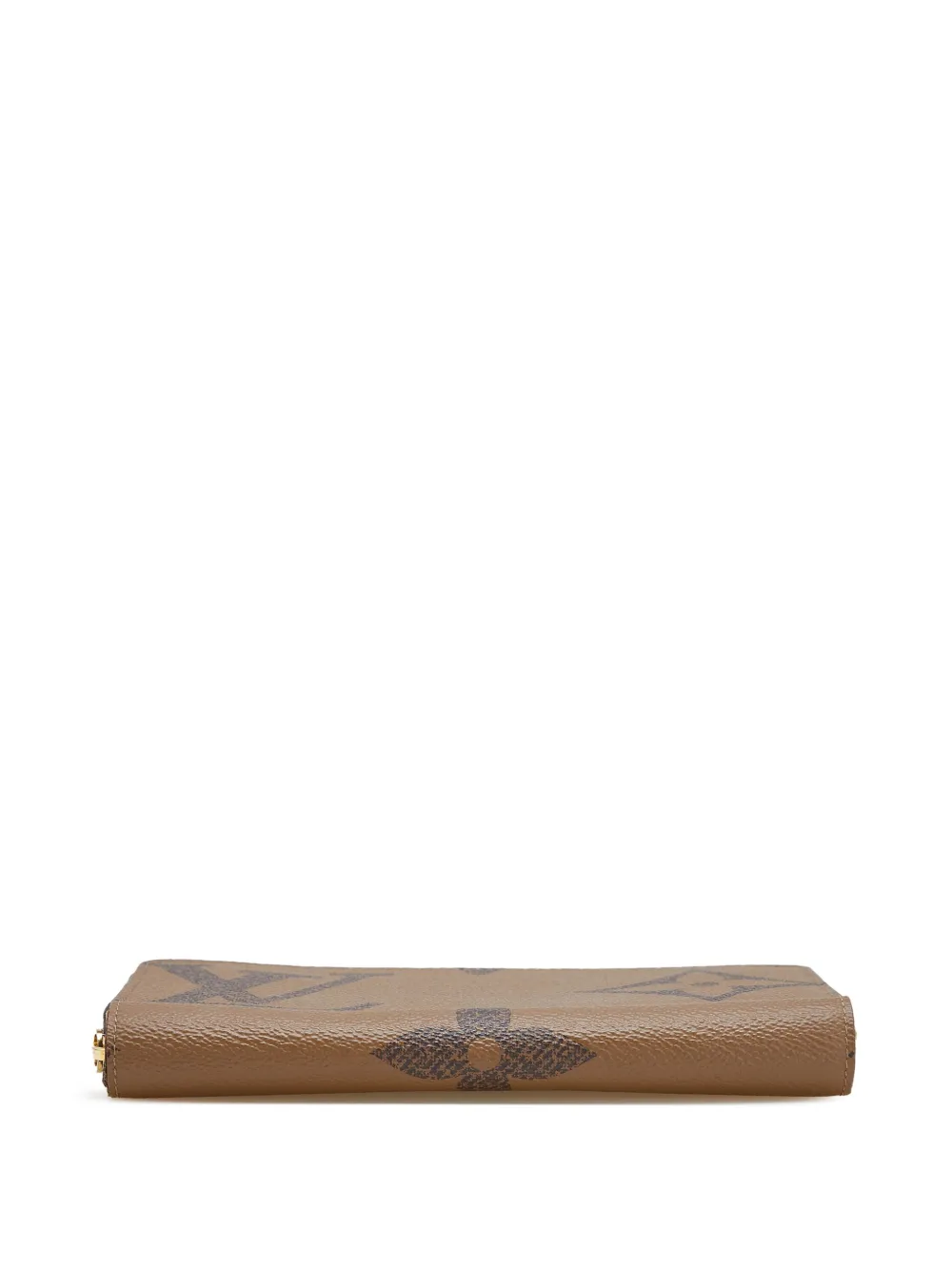Pre-owned Louis Vuitton 2021 Monogram Giant Reverse Zippy Wallet Long Wallets In Brown