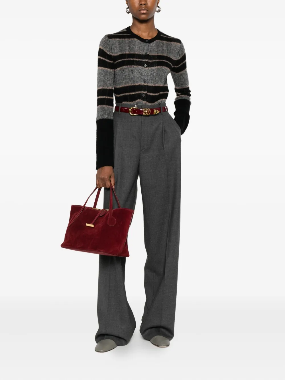 Tagliatore pleated pants - Grijs