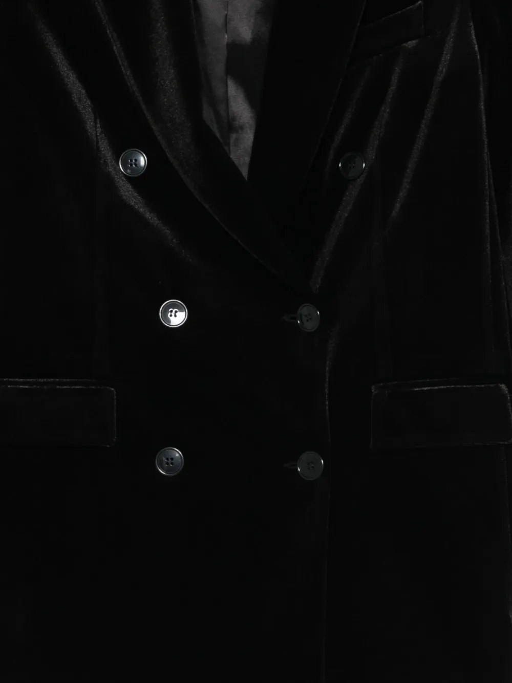 Cenere Velvet Blazer In Black