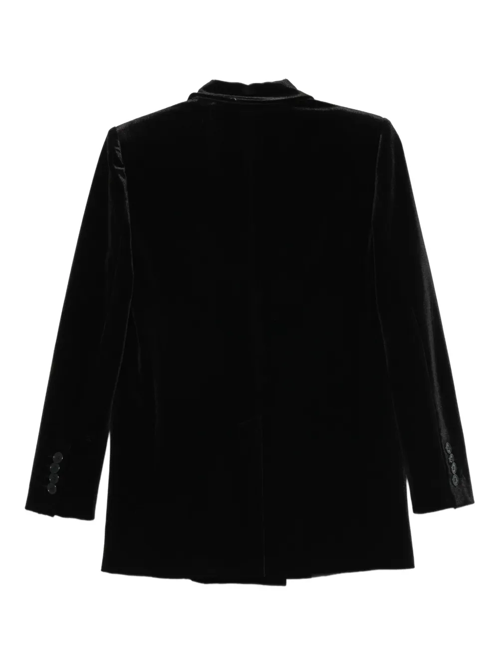 Cenere Velvet Blazer In Black