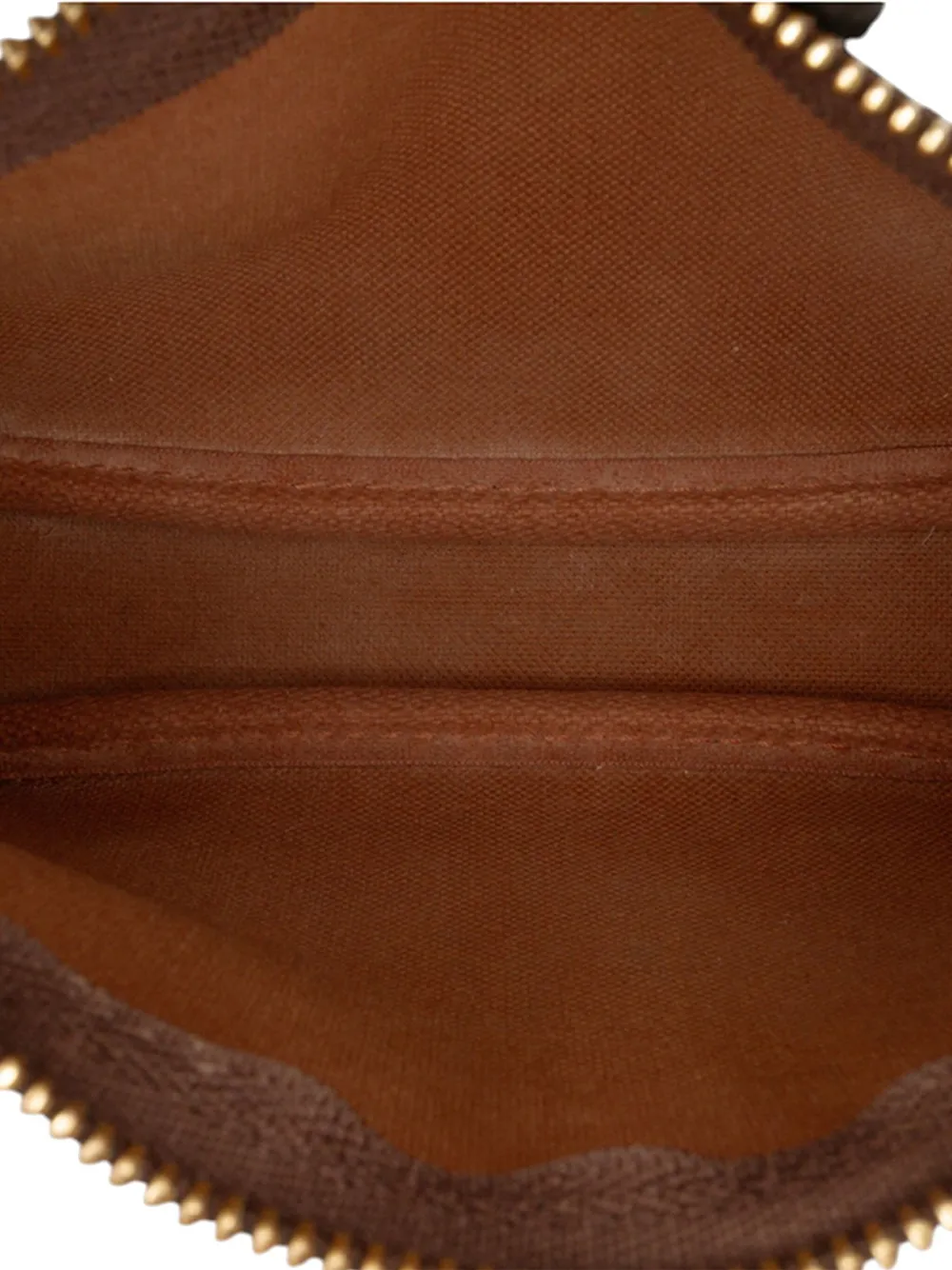Pre-owned Louis Vuitton 2021 Monogram Mini Pochette Accessoires Handbag In Brown