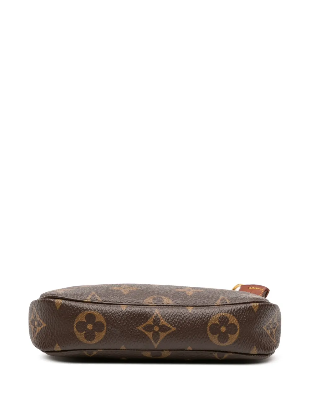 Pre-owned Louis Vuitton 2021 Monogram Mini Pochette Accessoires Handbag In Brown
