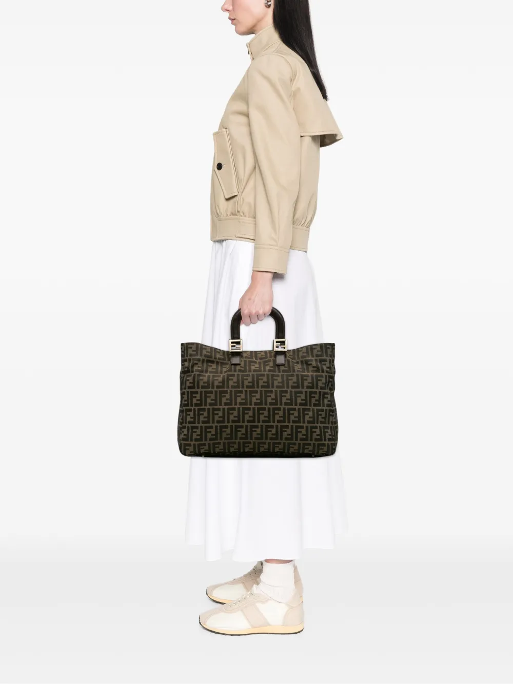 Fendi Pre-Owned 20th Century Large Zucca Canvas Twins tote bag | Pre-Owned | Image 2