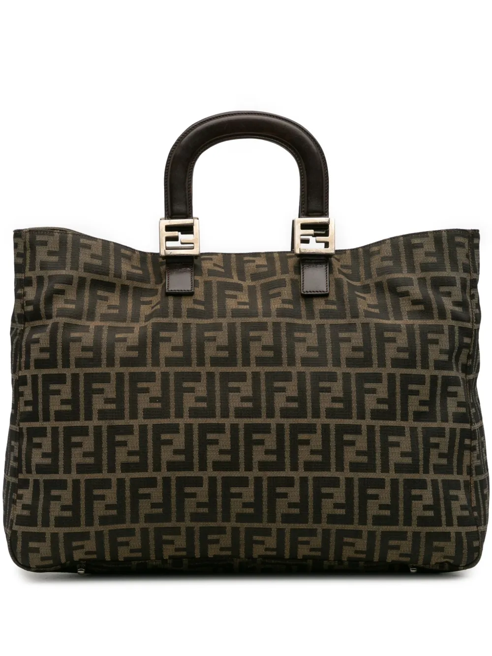 Fendi Pre-Owned 20th Century Large Zucca Canvas Twins tote bag | Brown | Image 1