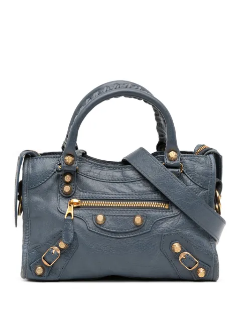 Balenciaga Pre-Owned 2014 Mini Lambskin Motocross Giant 12 City satchel