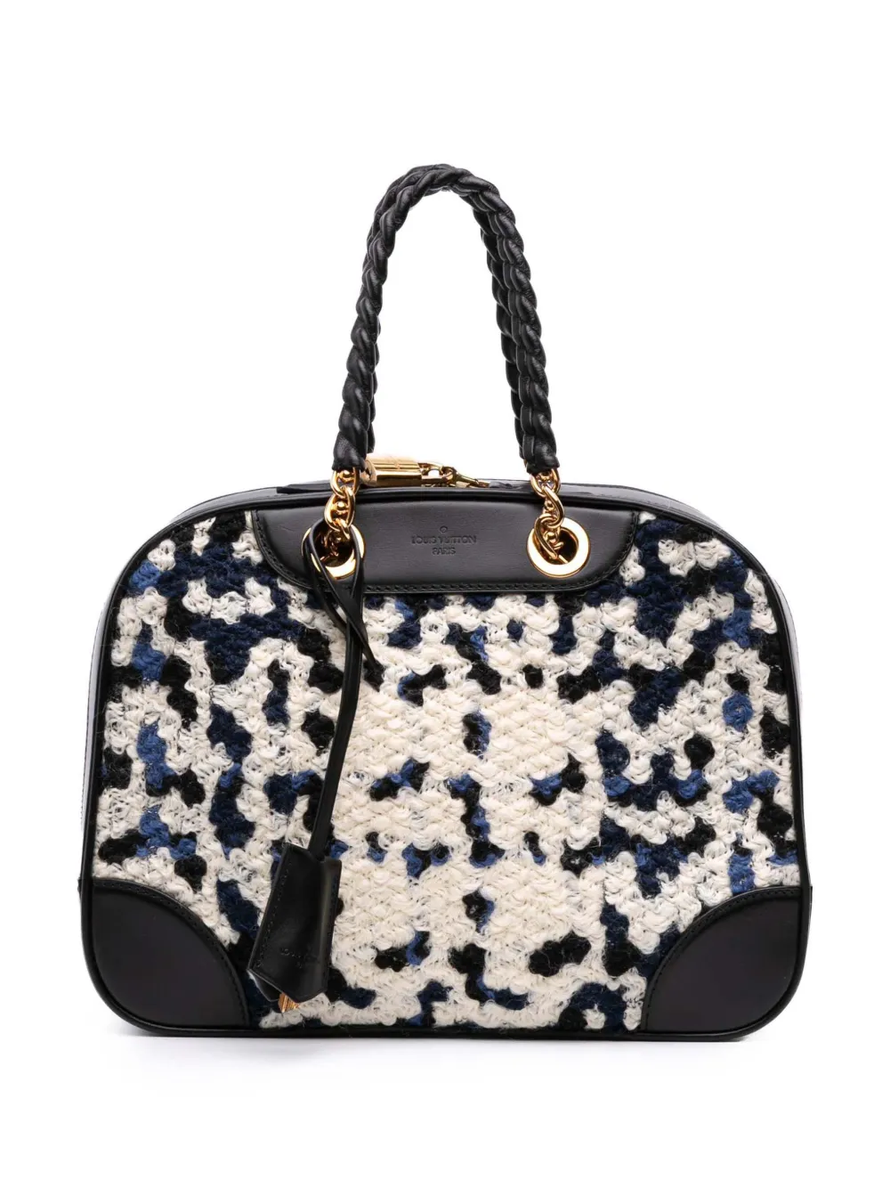 Louis Vuitton Pre-Owned 2014 Tweed Vanity Bowling Bag handbag | Brown | Image 1