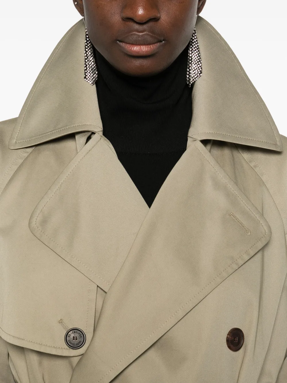 Balenciaga Trenchcoat met ceintuur Beige