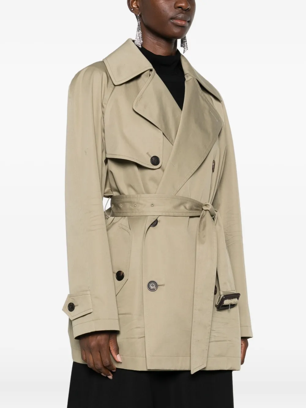 Balenciaga Trenchcoat met ceintuur Beige
