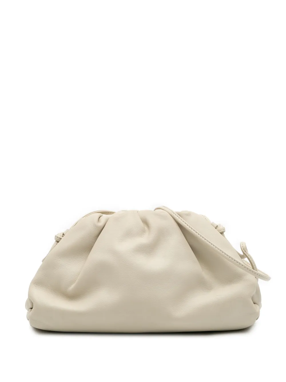 Bottega Veneta Pre-Owned Borsa a tracolla The Mini Pouch in pelle di agnello 2012-2025 - Bianco