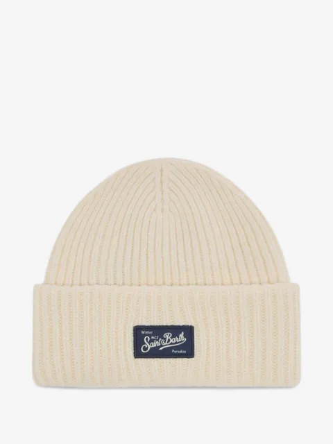 MC2 Saint Barth gorro tejido de canalé Berry