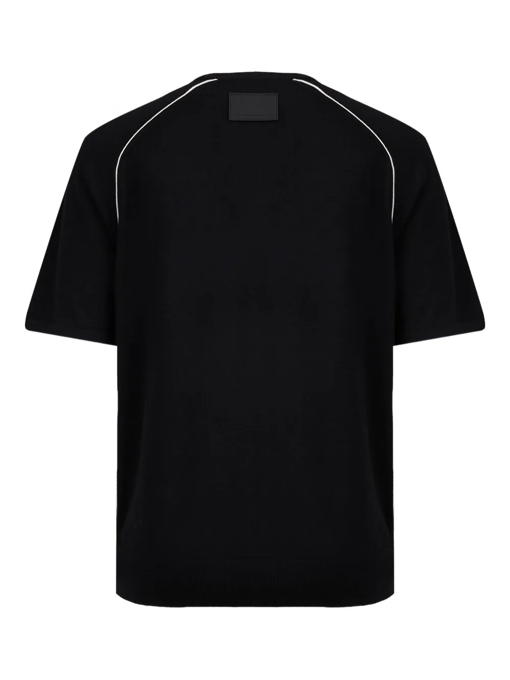 Helmut Lang Contrast-seam T-shirt In Black