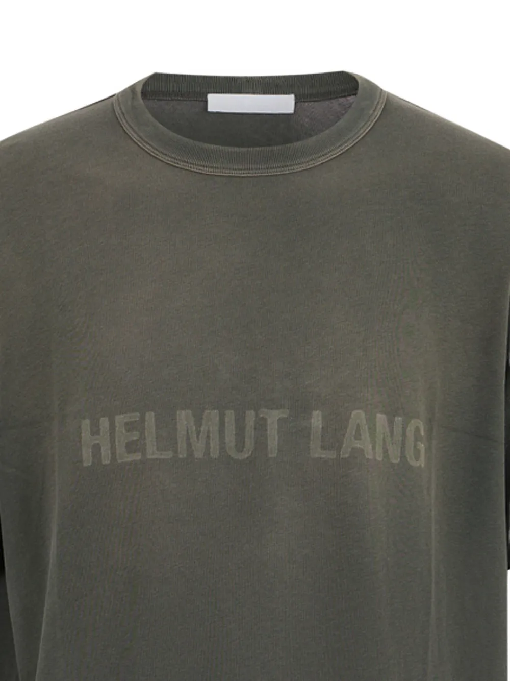 Helmut Lang T-shirt met logo Grijs