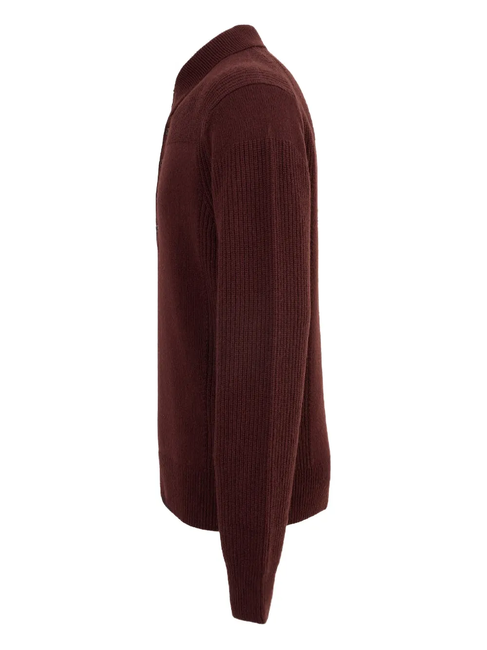 Helmut Lang Block Polo Jumper In Brown