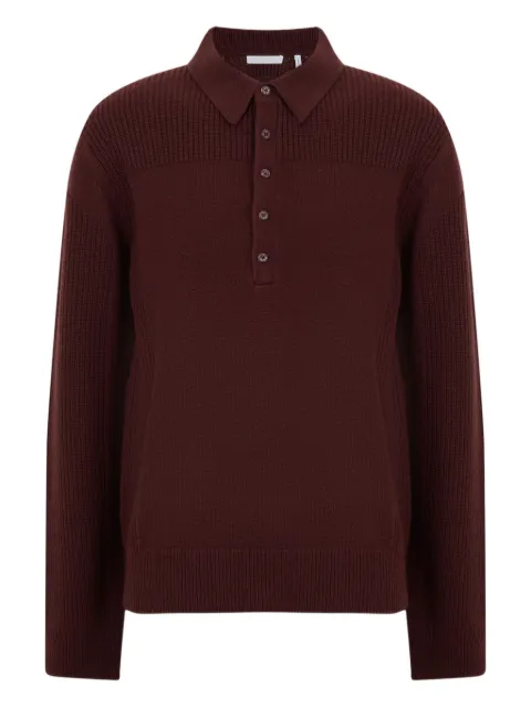 Helmut Lang suéter estilo playera tipo polo Block