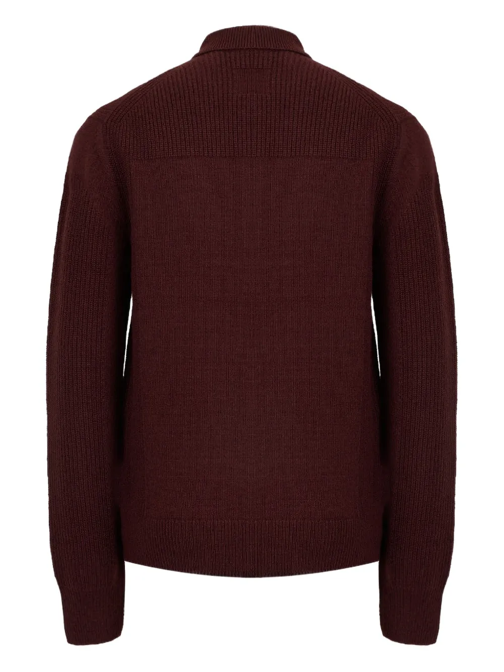 Helmut Lang Block Polo Jumper In Brown