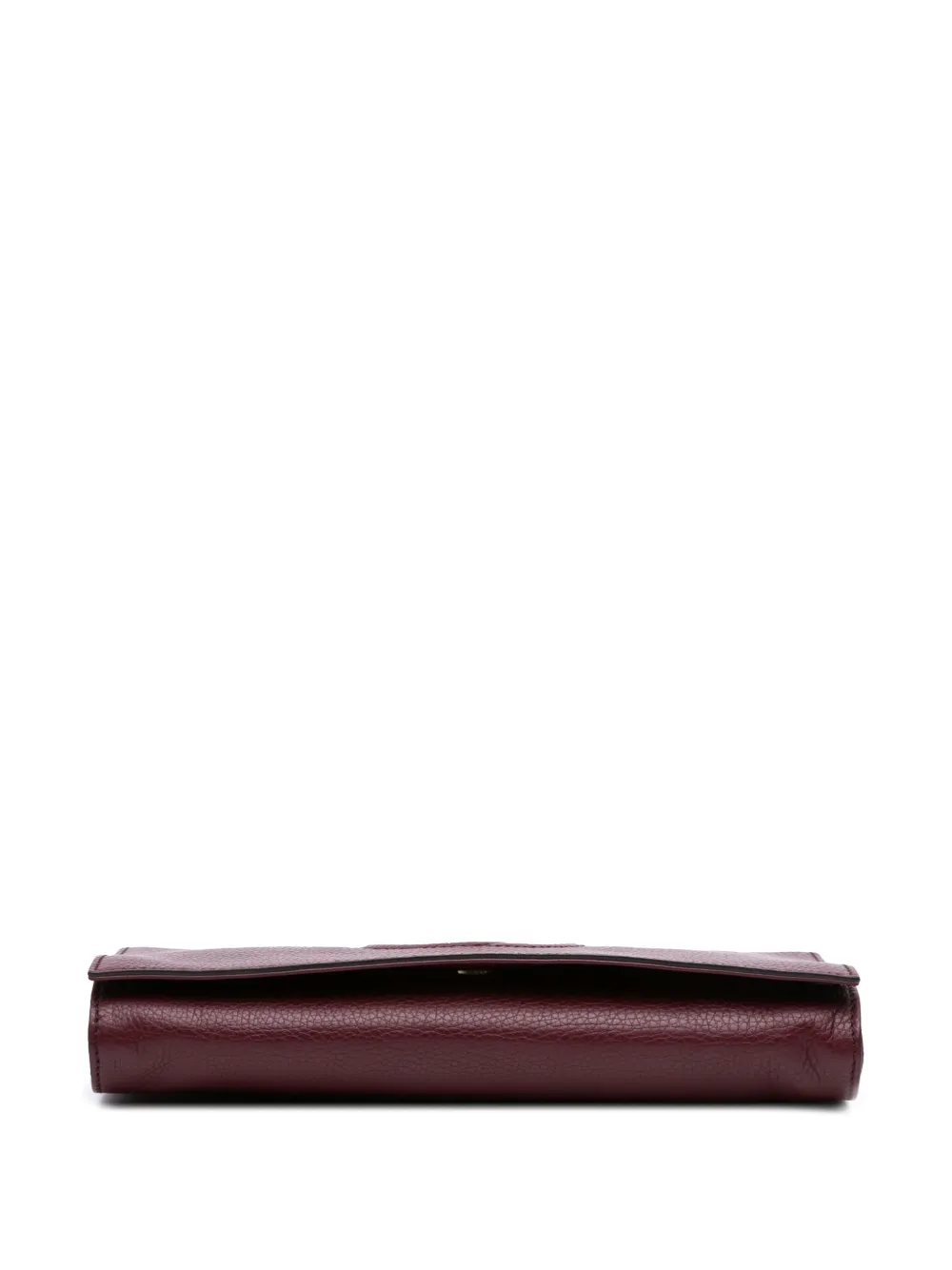 Pre-owned Gucci 2016-2025 Leather Soho Disco Clutch Bag In Red