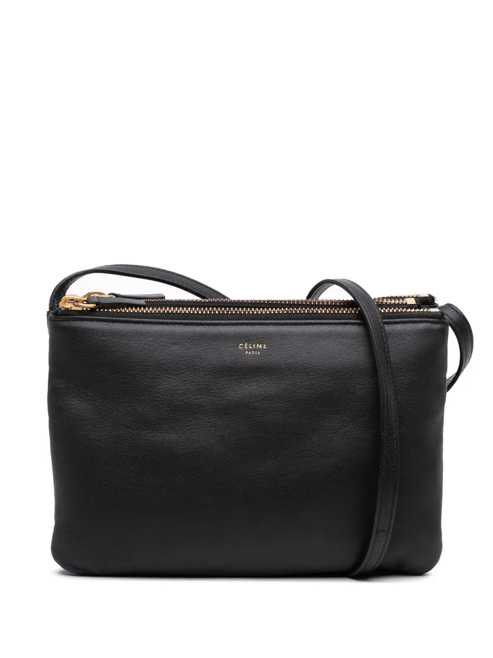 Celine Pre-Owned 2017 Small Lambskin Trio crossbody bag | Black | Image 1