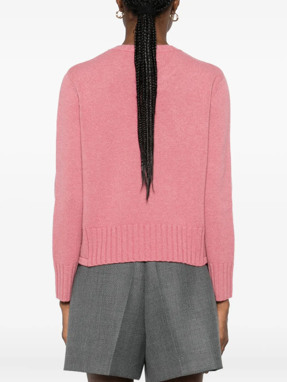 Be You Ribbed Sweater In Pink