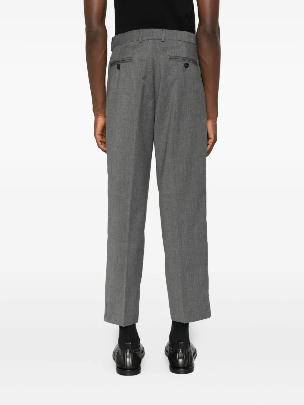 Amaranto Straight-leg Trousers In Gray