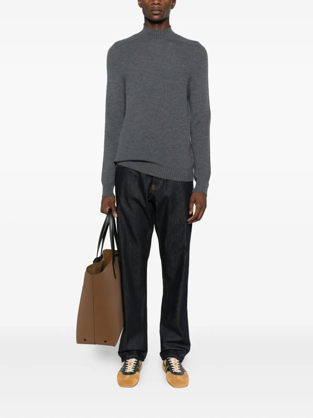 AMARANTO Katoenen broek - Blauw