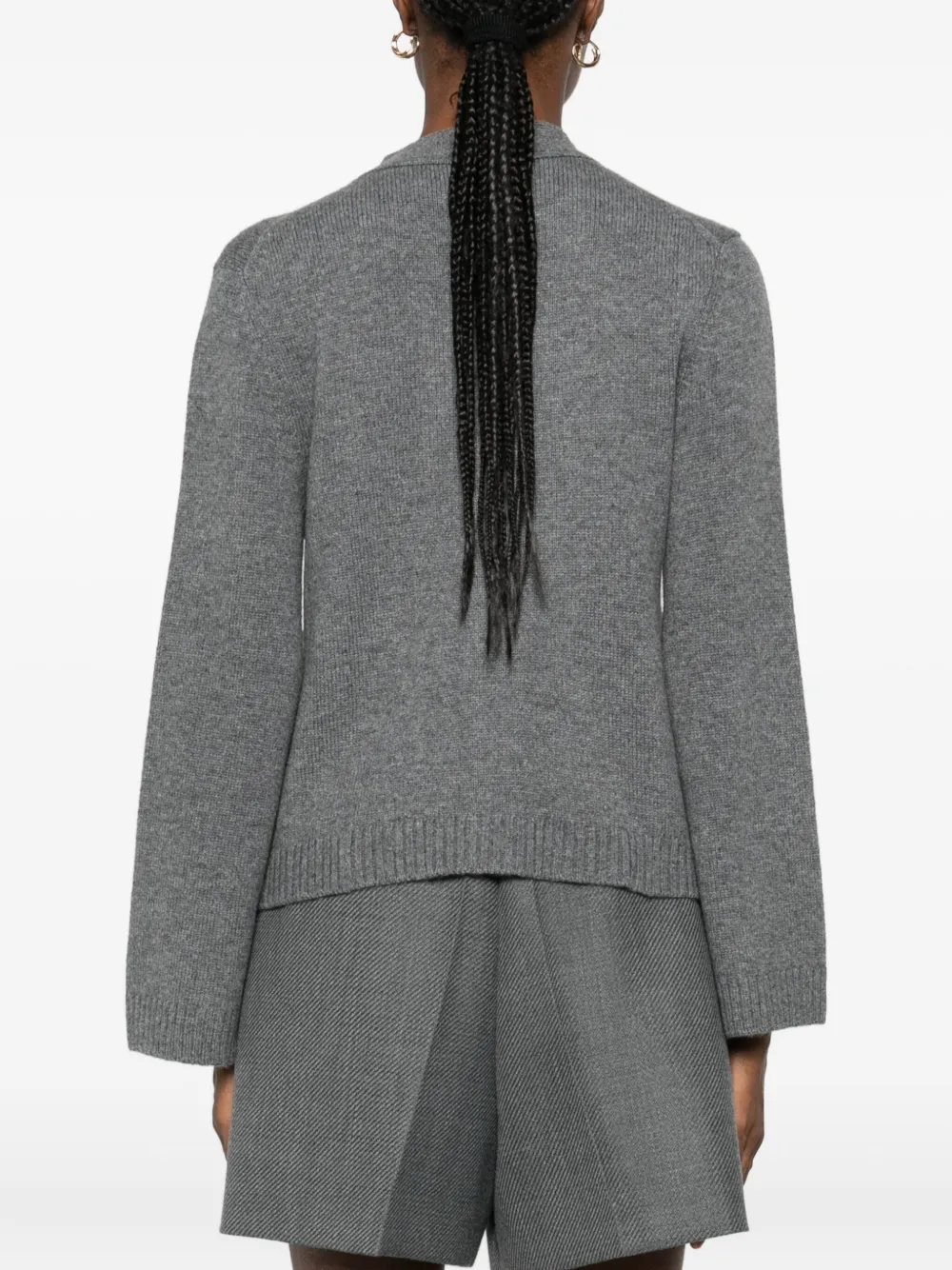 Be You Pocketed Buttoned Cardigan In Gray