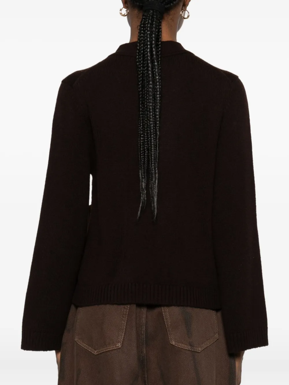 Be You V-neck Cardigan In Brown