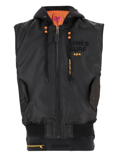Après Surf logo-detail hooded gilet