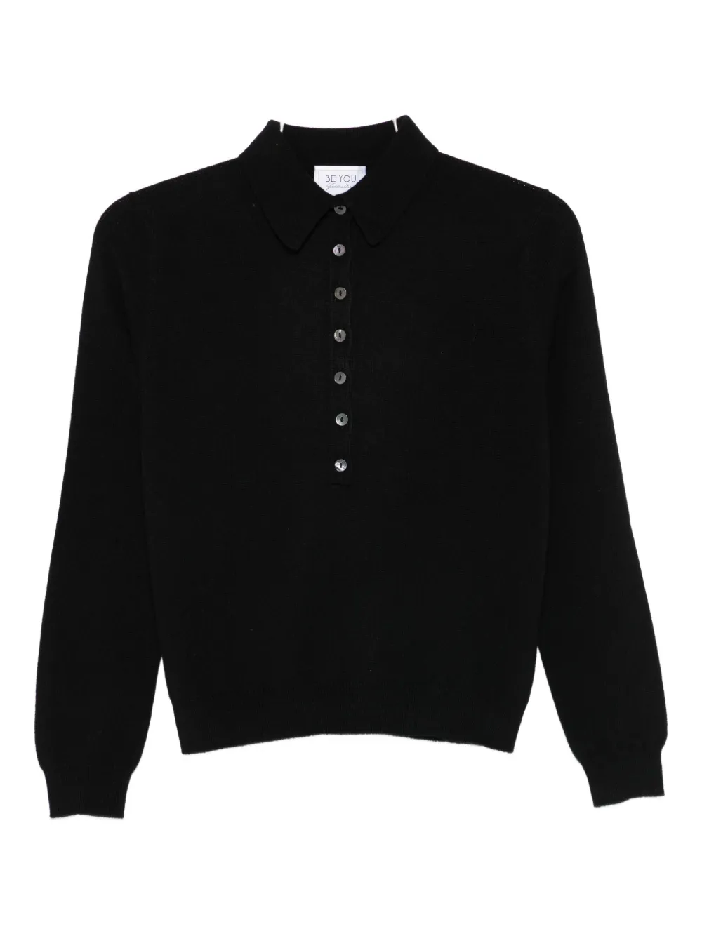 Be You Buttoned Sweater In Black