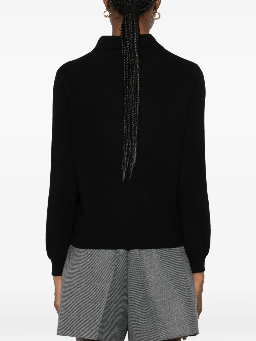 Be You Buttoned Sweater In Black