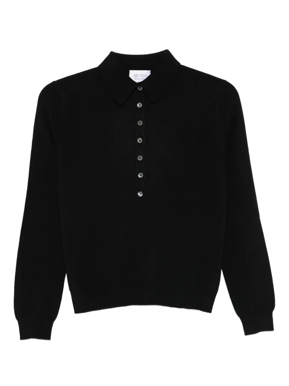be you buttoned sweater | Black | Image 1