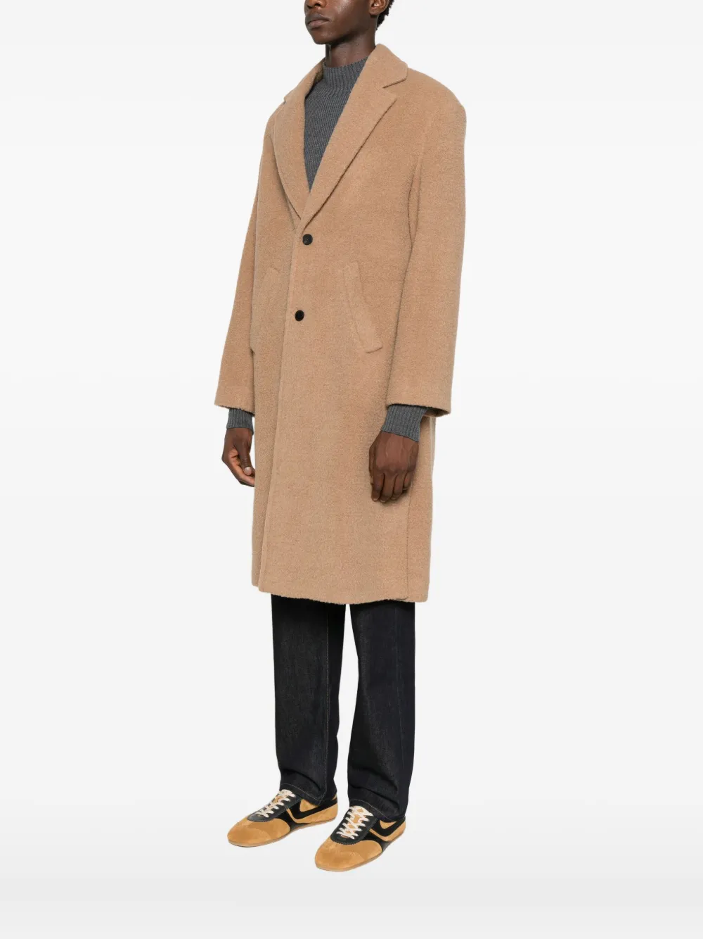 AMARANTO Button-down jas Bruin