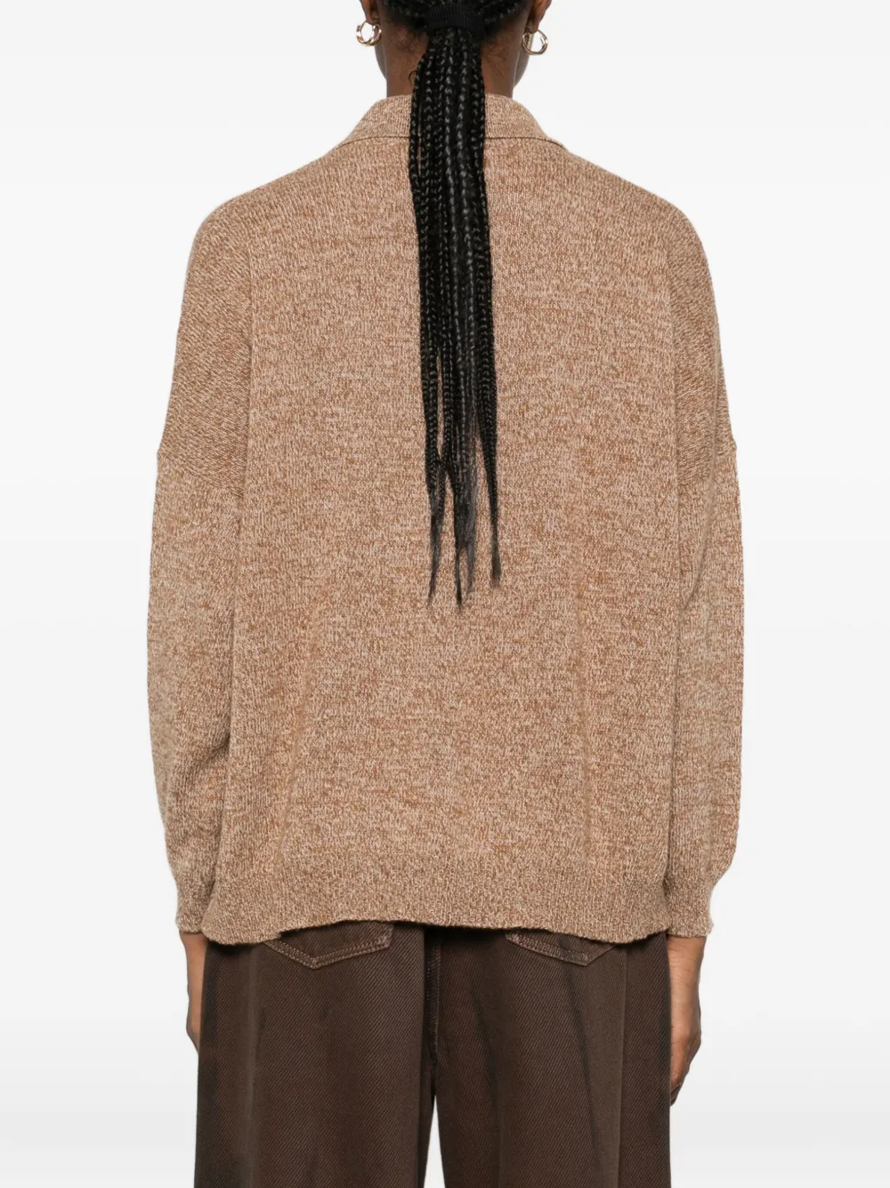 Be You Collared Sweater In Neutral