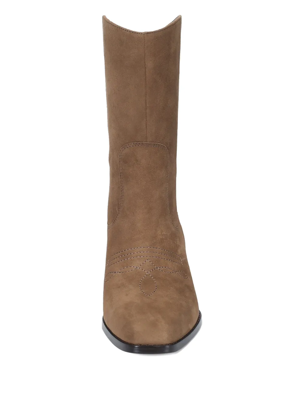 Potamy Suede Cowboy Boots In Brown