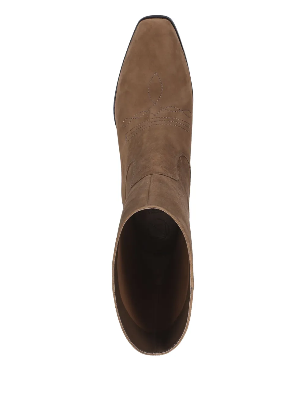 Potamy Suede Cowboy Boots In Brown