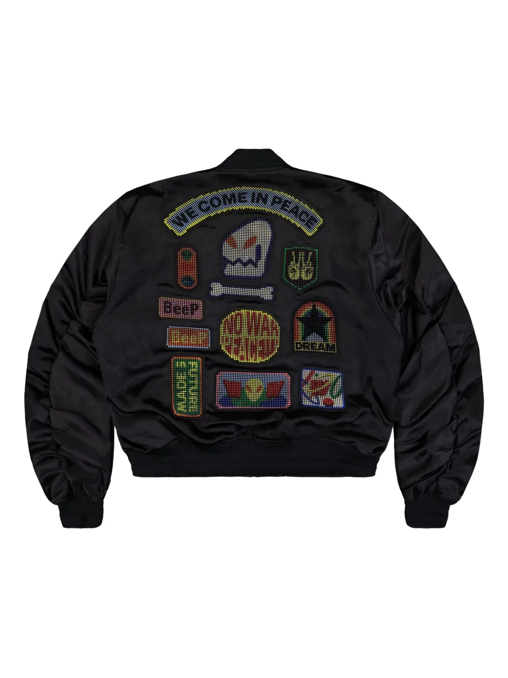 Walter Van Beirendonck Beep Beep Bomber Jacket In Black