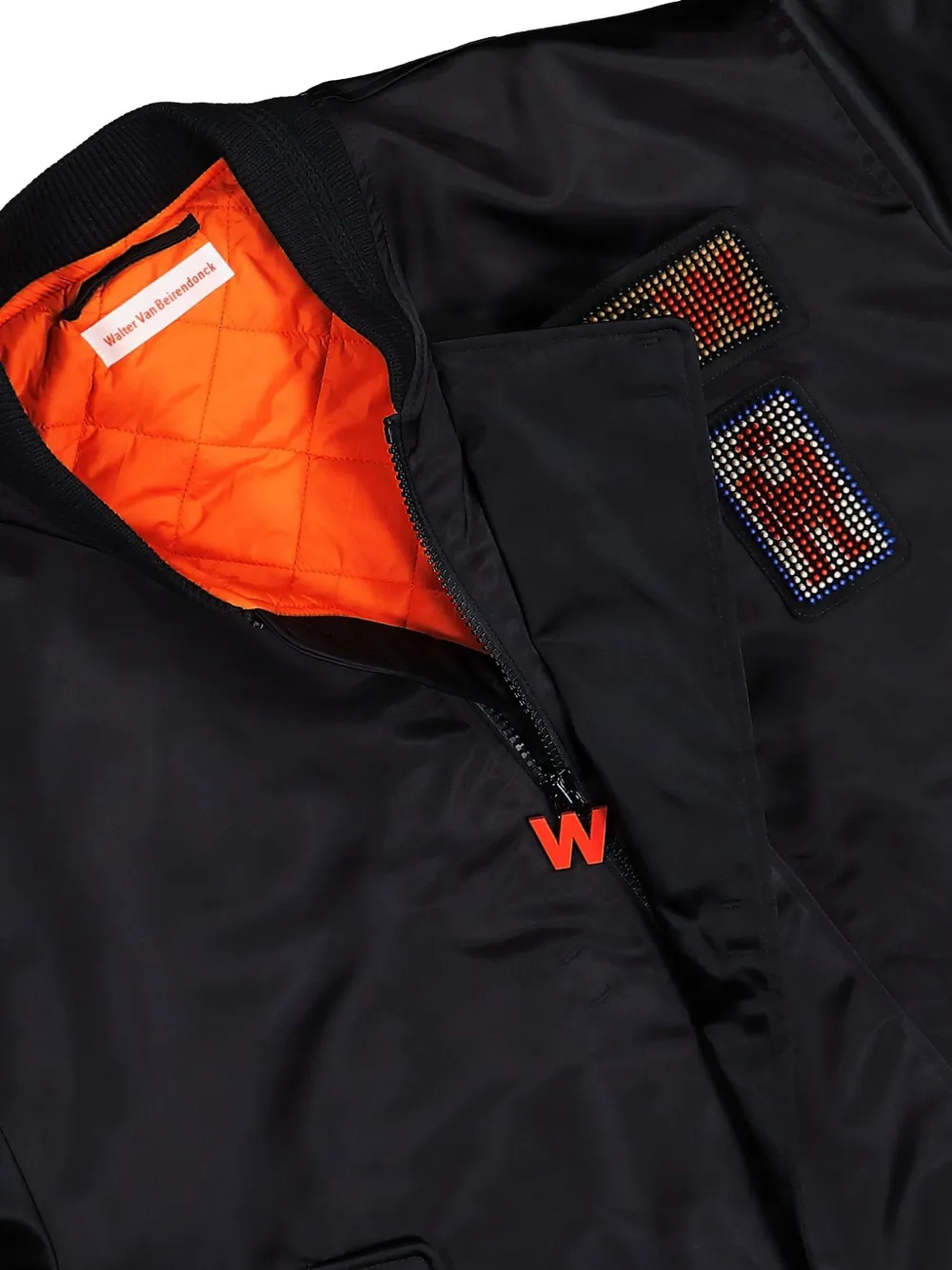 Walter Van Beirendonck Beep Beep Bomber Jacket In Black