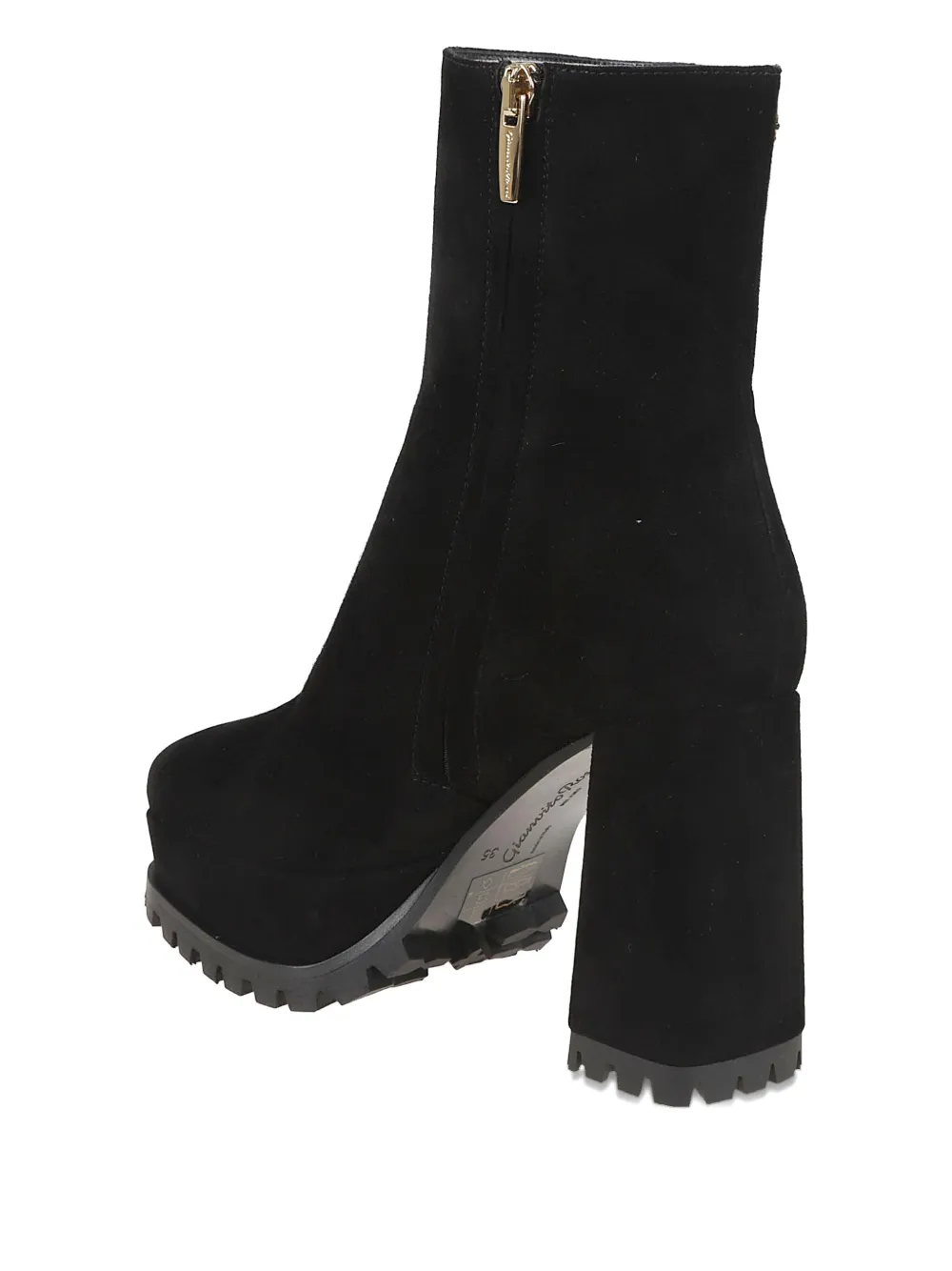 Gianvito Rossi 105mm Harlem Platform Ankle Boots In Black