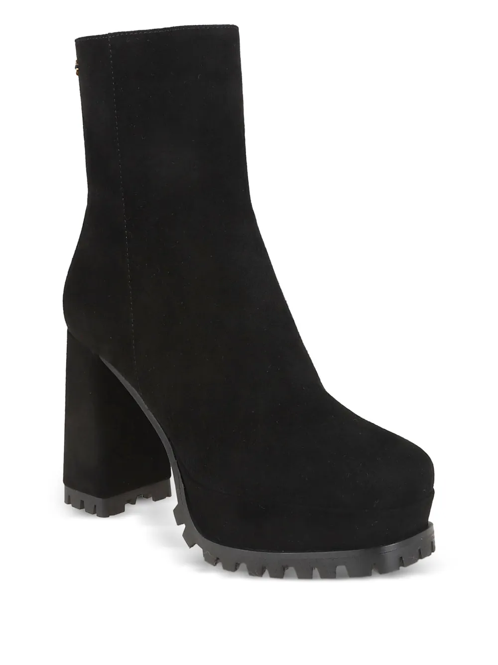 Gianvito Rossi 105 mm Harlem enkellaarzen met plateauzool Zwart