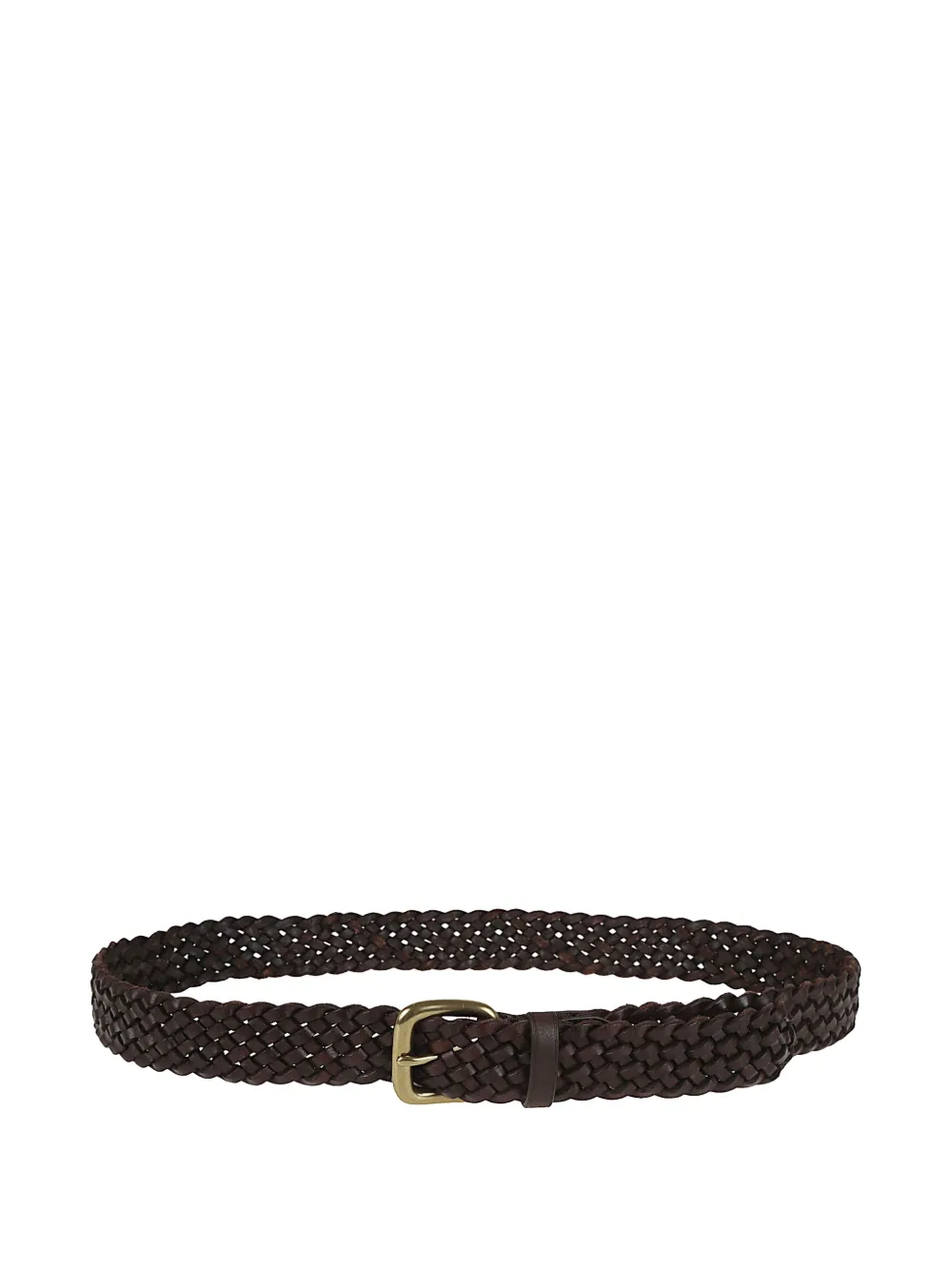 Dragon braided buckle leather belt | Brown | Image 1