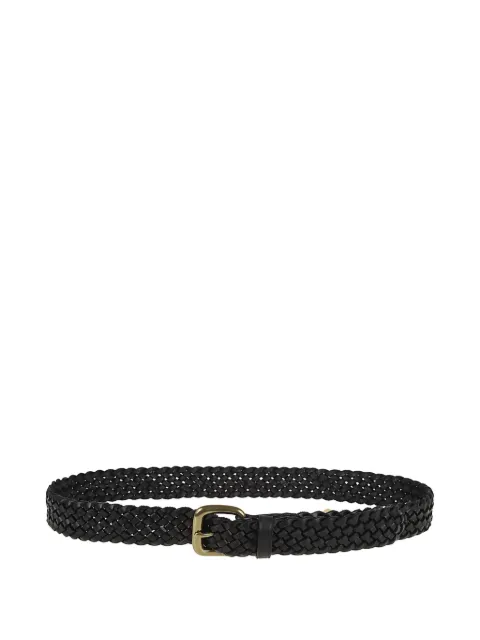 Dragon braided leather belt