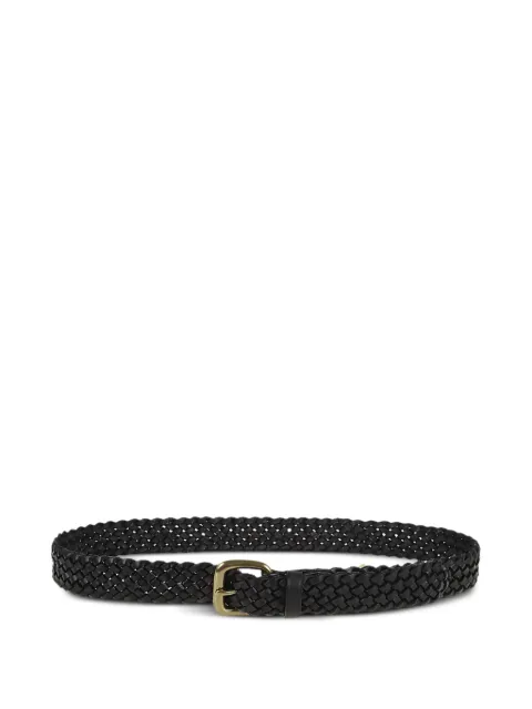 Dragon braided leather belt