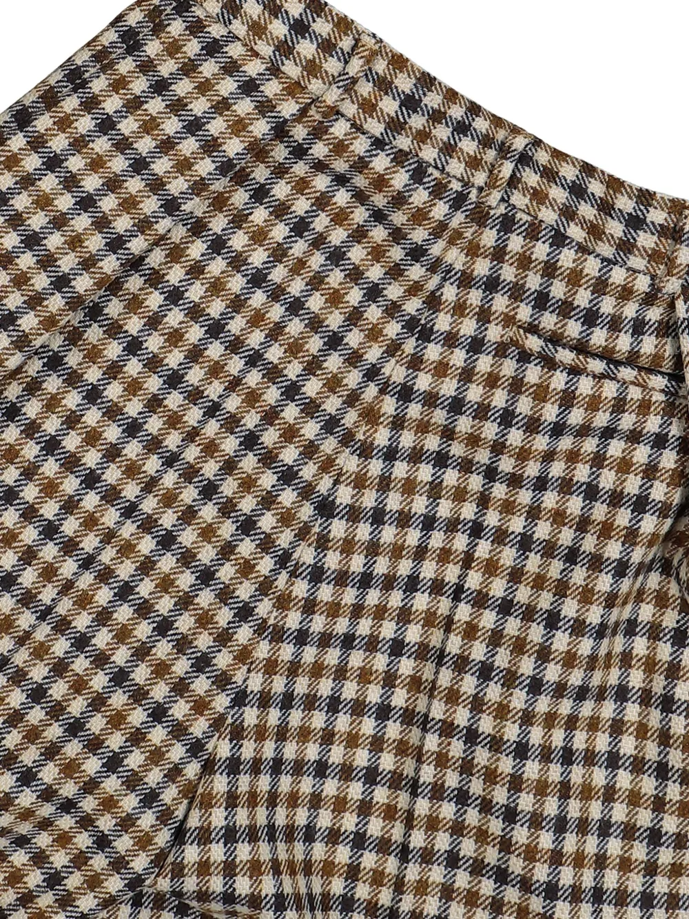 Walter Van Beirendonck Sun Checked Trousers In Brown
