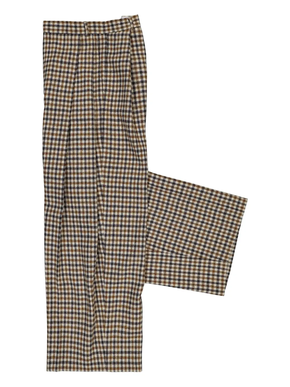Walter Van Beirendonck Sun Checked Trousers In Brown
