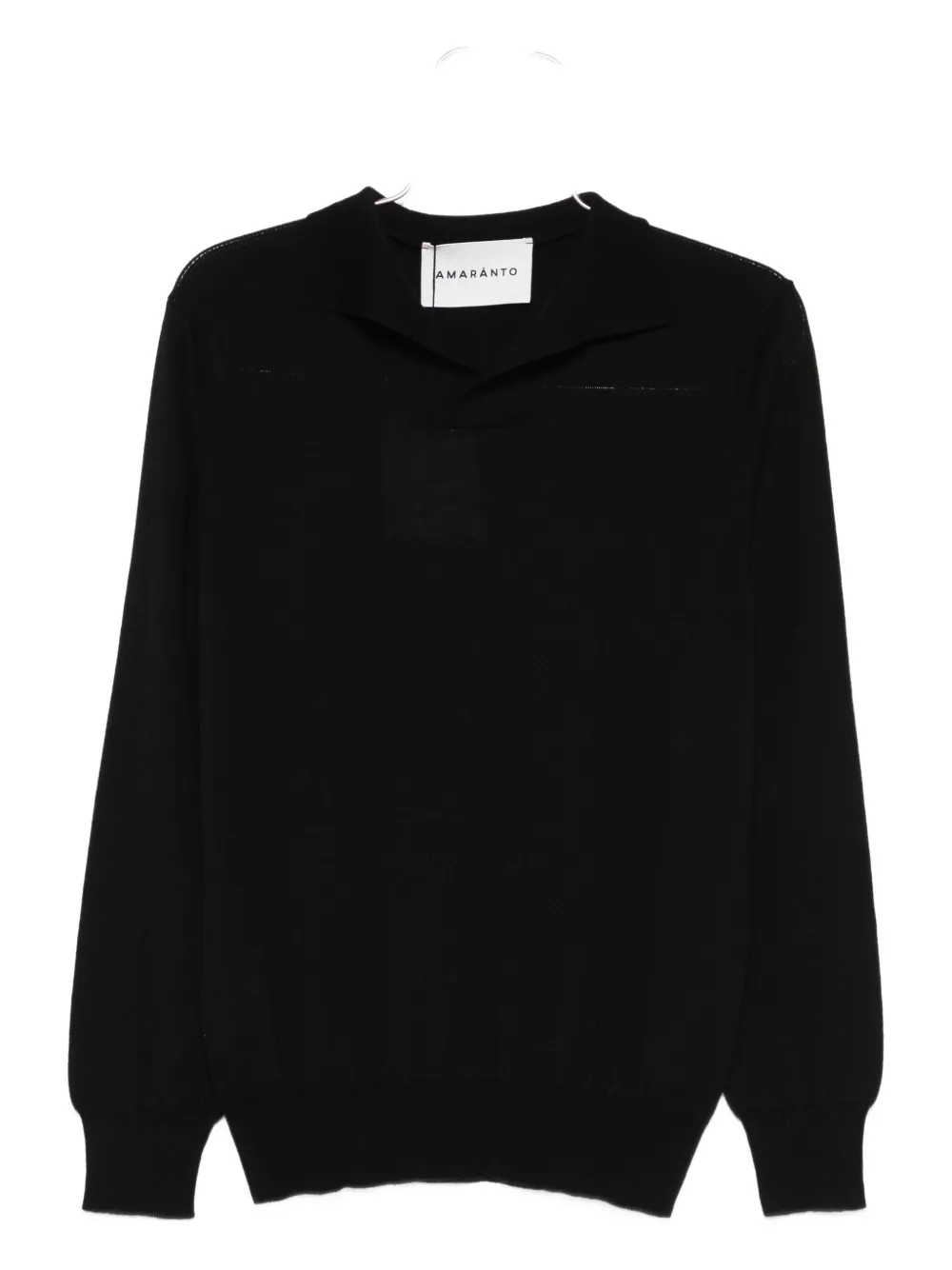 AMARANTO  suéter con cuello en V | negro | Image 1